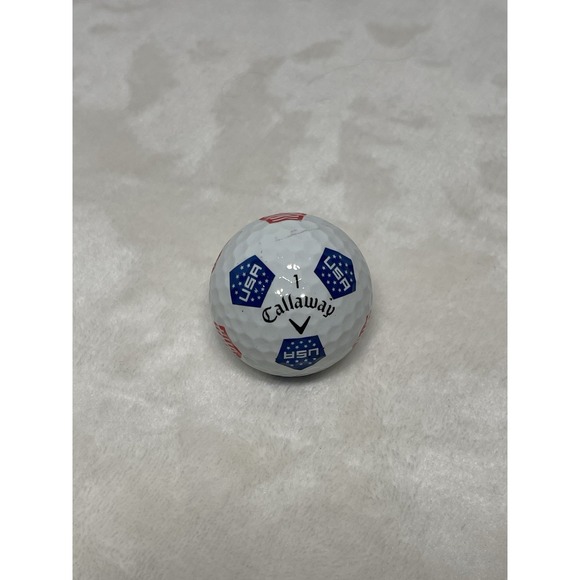 USA Flag Logo Golf Ball Callaway Chrome Soft Collectible - Picture 3 of 5